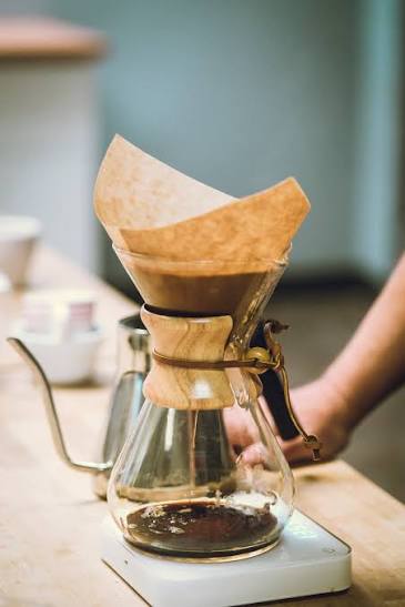 Rinsing coffee filter
